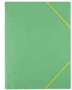 Odkladacia mapa D.rect s gumičkou plastová zelená