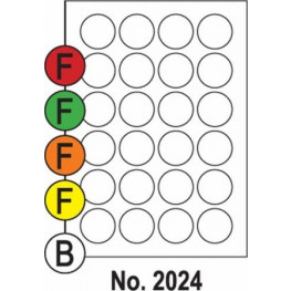 Etikety SOTO 2024, zelené, kruhové priemer 40 mm