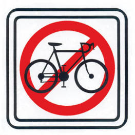 Piktogram bicykel-zákaz