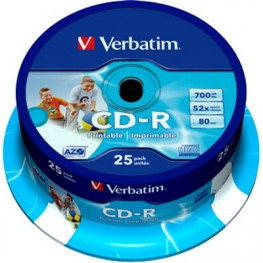CD-R Verbatim PRINTABLE CakeBox/25ks