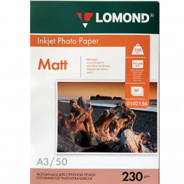 Fotopapier A3 Lomond 230g, matný