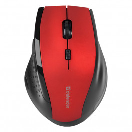 Myš Defender Accura MM-365  bezdrôtová čierno-červená