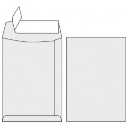 Obálky C4 samolepiace s páskou biele