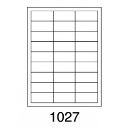 Etikety SOTO 1027, biele, 63.5x29.6