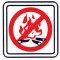 Piktogram oheň-zákaz